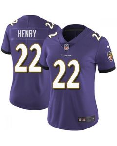 Women's Baltimore Ravens #22 Derrick Henry Purple Vapor Untouchable Limited NFL Jersey