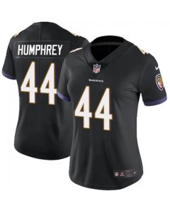 Women's Baltimore Ravens #44 Marlon Humphrey Black Vapor Untouchable Limited NFL Jersey(Run Small)