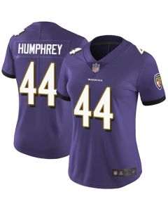 Women's Baltimore Ravens #44 Marlon Humphrey Purple Vapor Untouchable Limited NFL Jersey(Run Small)