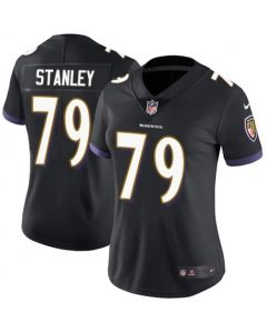 Women's Baltimore Ravens #79 Ronnie Stanley Black Vapor Untouchable Limited NFL Jersey( Run Small)