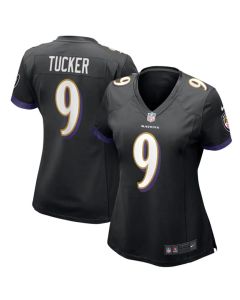 Women's Baltimore Ravens #9 Justin Tucker Black Vapor Untouchable Limited NFL Jersey
