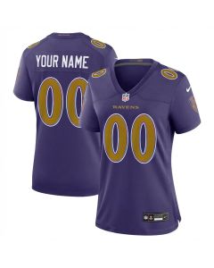 Women's Baltimore Ravens Nike Purple Alternate Game Custom Jersey (Purple)