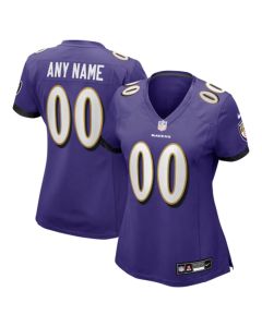 Women's Baltimore Ravens Nike Purple Game Custom Jersey (Purple)