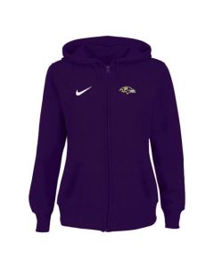 Women's Baltimore Ravens Stadium Rally Full Zip Hoodie Purple