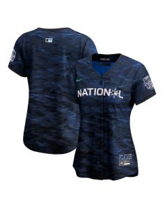 Women's Blank 2023 All-star Royal Stitched Baseball Jersey(Run Small)