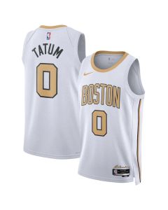 Women's Boston Celtics #0 Jayson Tatum White 2025/26 Swingman City Edition Jersey (White)