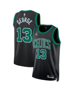 Women's Boston Celtics #13 Paul George Black Statement Edition Basketball Jersey (Black)
