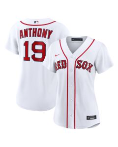 Women's Boston Red Sox #19 Roman Anthony Nike White Home Replica Player Jersey (Red White)