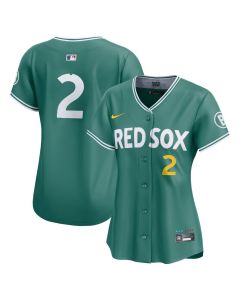 Women's Boston Red Sox #2 Alex Bregman Green 2025 City Connect Limited Player Jersey