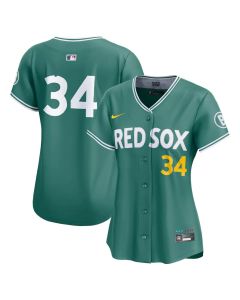 Women's Boston Red Sox #34 David Ortiz Green 2025 City Connect Limited Retired Player Jersey