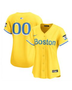 Women's Boston Red Sox Gold City Connect Retired Custom Jersey