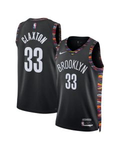 Women's Brooklyn Nets #33 Nic Claxton Black 2025/26 City Edition Swingman Jersey (Black)