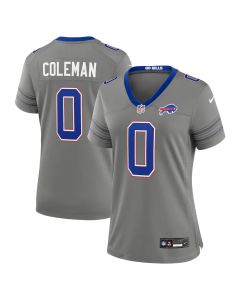 Women's Buffalo Bills #0 Keon Coleman Gray Nickel City Game Jersey