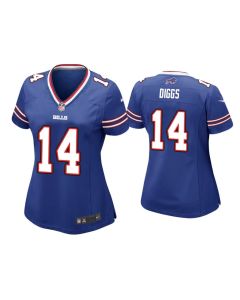 Women's Buffalo Bills #14 Stefon Diggs Blue Stitched Jersey