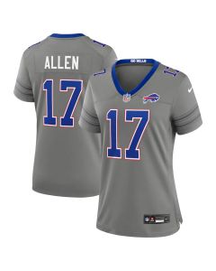 Women's Buffalo Bills #17 Josh Allen Gray Nickel City Game Jersey