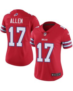 Women's Buffalo Bills #17 Josh Allen Red Vapor Untouchable Limited Stitched NFL Jersey