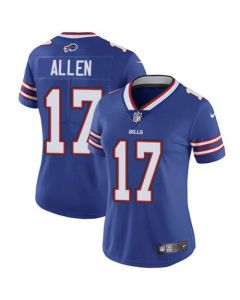 Women's Buffalo Bills #17 Josh Allen Royal Limited Stitched Jersey(Run Small)