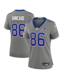 Women's Buffalo Bills #86 Dalton Kincaid Nike Gray Nickel City Game Jersey (Gray)