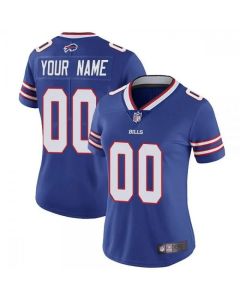 Women's Buffalo Bills Customized Blue Vapor Stitched Limited Jersey(Run Small