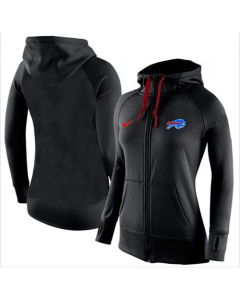 Women's Buffalo Bills Full-Zip Performance Hoodie Black