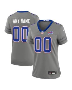 Women's Buffalo Bills Gray Nickel City Game Custom Jersey