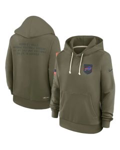 Women's Buffalo Bills Olive 2025 Salute to Service Sideline Standard Issue Dri-FIT Hoodie(Run Small) (Olive)