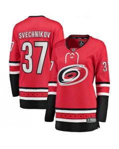 Women's Carolina Hurricanes #37 Andrei Svechnikov Red Home Stitched Jersey