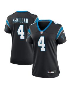 Women's Carolina Panthers #4 Tetairoa McMillan Black Team Game Jersey (Black)