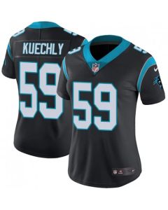Women's Carolina Panthers #59 Luke Kuechly Black Vapor Untouchable Player Limited Jersey