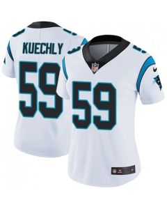Women's Carolina Panthers #59 Luke Kuechly White Vapor Untouchable Limited Stitched NFL Jersey(Run Small)