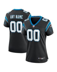 Women's Carolina Panthers Nike Black Game Custom Jersey (Black)
