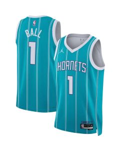 Women's Charlotte Hornets #1 LaMelo Ball Teal Swingman Icon Edition Jersey (Icon)