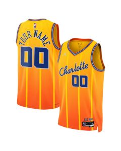 Women's Charlotte Hornets Gold 2025/26 City Edition Swingman Custom Jersey (Gold)