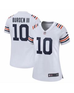 Women's Chicago Bears #10 Luther Burden III Nike White 2nd Alternate Game Player Jersey (White)