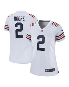 Women's Chicago Bears #2 D.J. Moore White Alternate Game Jersey