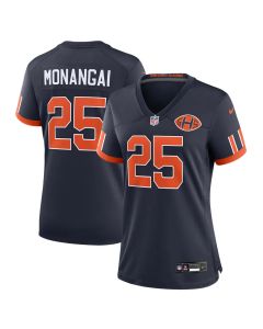 Women's Chicago Bears #25 Kyle Monangai Navy 2026 Rivalries Collection Game Jersey (Navy)
