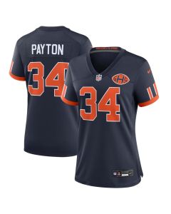 Women's Chicago Bears #34 Walter Payton Navy 2026 Rivalries Collection Game Jersey