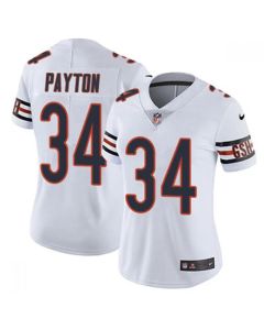 Women's Chicago Bears #34 Walter Payton White Vapor untouchable Limited Stitched Jersey(Run Small)