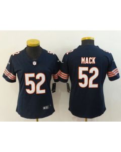 Women's Chicago Bears #52 Khalil Mack Navy Blue Vapor Untouchable Limited Stitched NFL Jersey