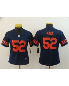Women's Chicago Bears #52 Khalil Mack Navy Vapor Untouchable Limited Stitched NFL Jersey