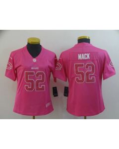 Women's Chicago Bears #52 Khalil Mack Pink Vapor Untouchable Limited Stitched NFL Jersey