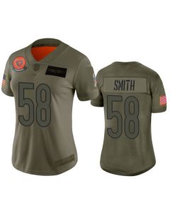 Women's Chicago Bears #58 Roquan Smith 2019 Camo Salute To Service Limited Stitched NFL Jersey(Run Small)