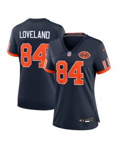 Women's Chicago Bears #84 Colston Loveland Navy 2026 Rivalries Collection Game Jersey (Navy)