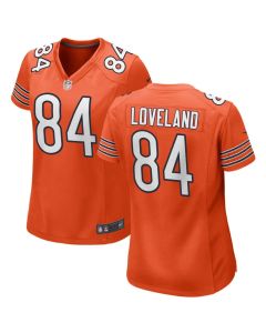 Women's Chicago Bears #84 Colston Loveland Orange Game Jersey
