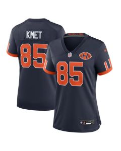Women's Chicago Bears #85 Cole Kmet Navy 2026 Rivalries Collection Game Jersey (Navy)