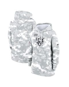 Women's Chicago Bears Arctic Camo 2024 Salute To Service Club Fleece Pullover Hoodie (Camo)