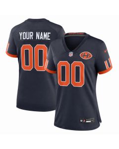 Women's Chicago Bears Navy 2026 Rivalries Collection Game Custom Jersey (Navy)