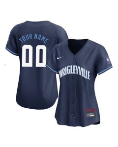 Women's Chicago Cubs 2021 Navy City Connect Custom Jersey