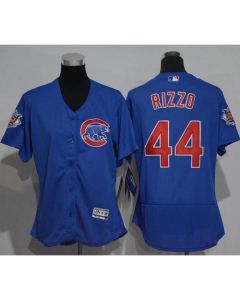 Women's Chicago Cubs #44 Anthony Rizzo Blue Flexbase Authentic Stitched MLB Jersey