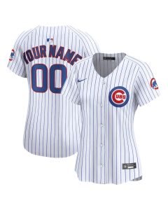 Women's Chicago Cubs Nike White Home Limited Custom Jersey (White)